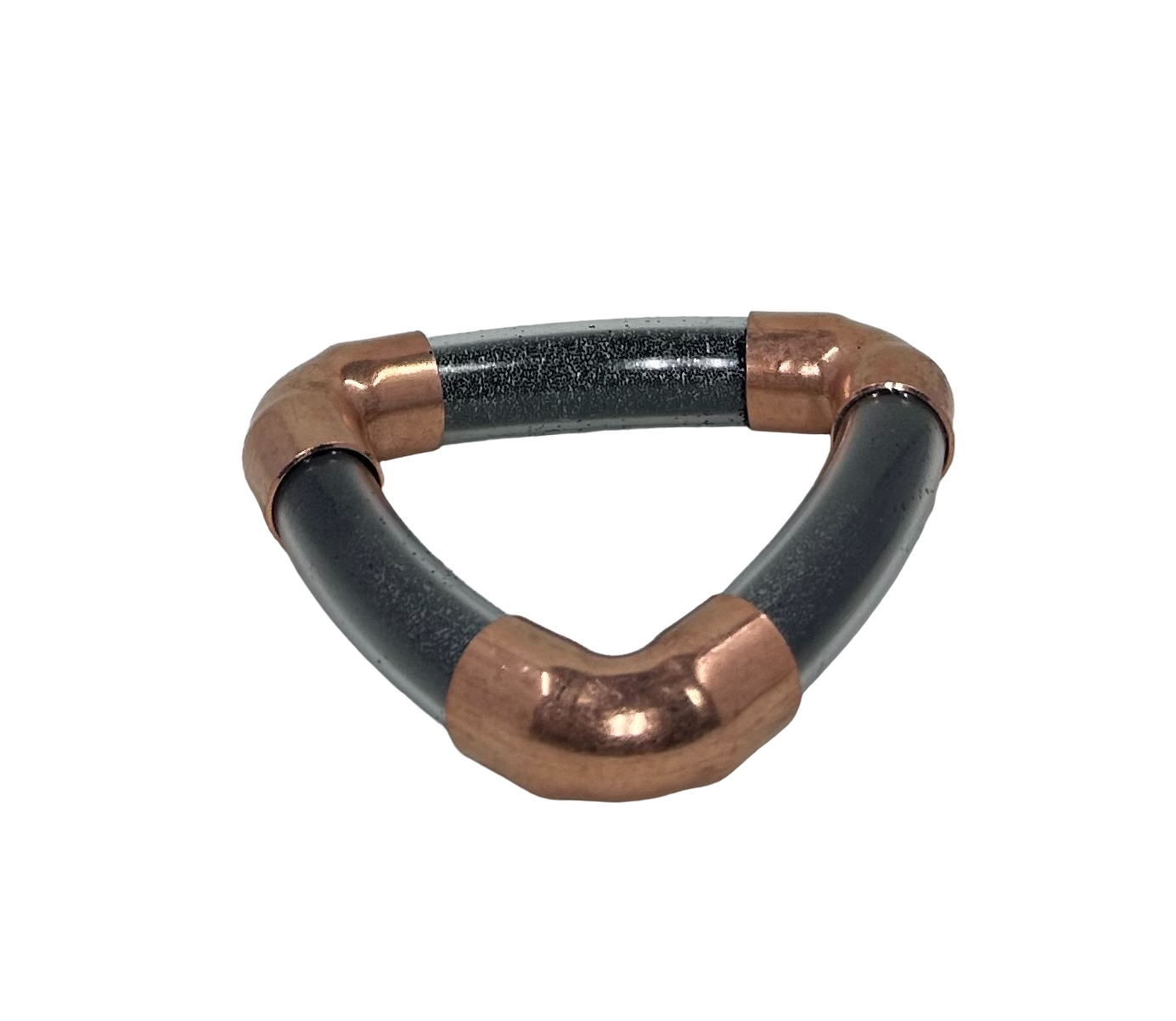 Shimmering Trinity Inclusion Bangle in Black