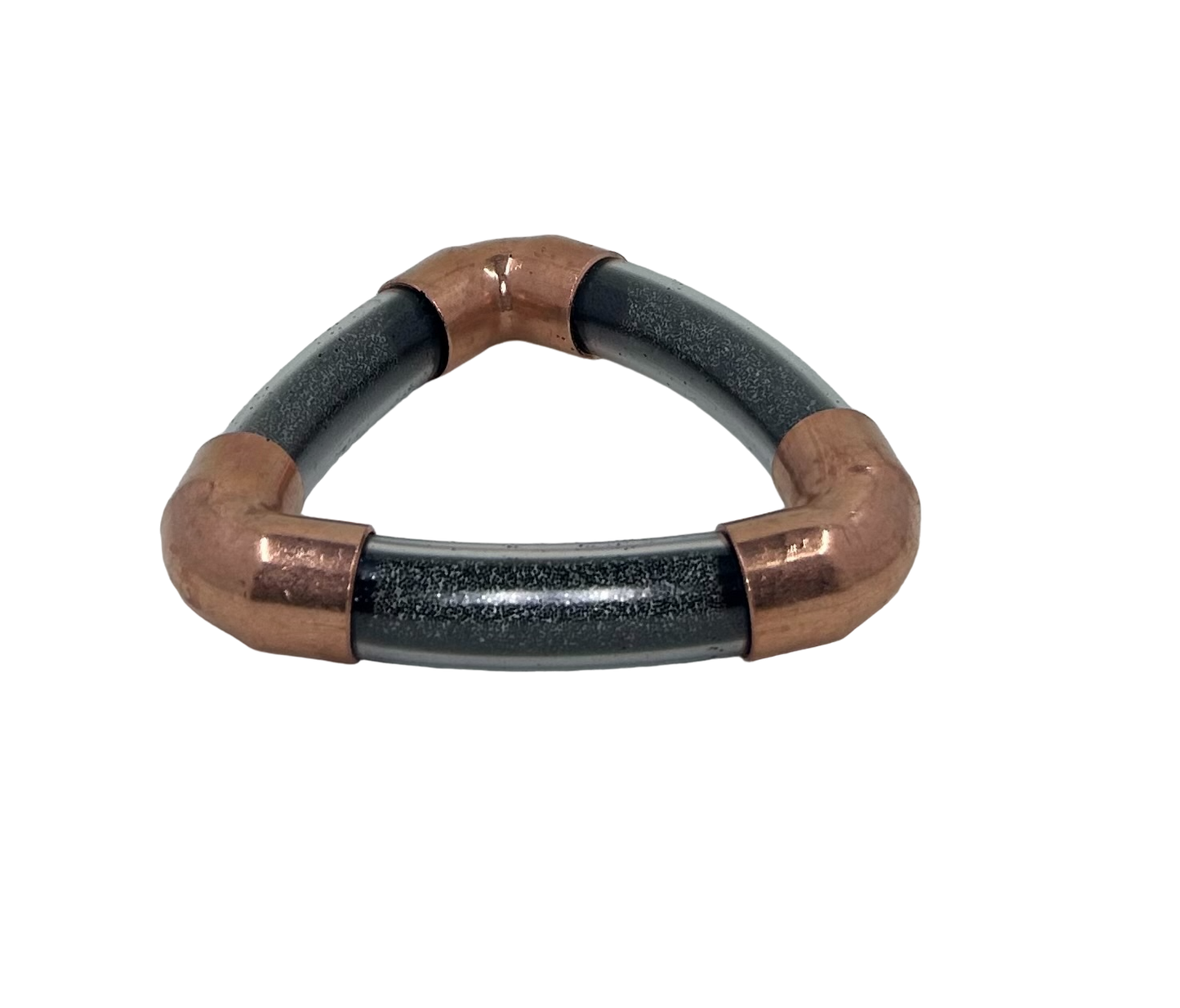 Shimmering Trinity Inclusion Bangle in Black