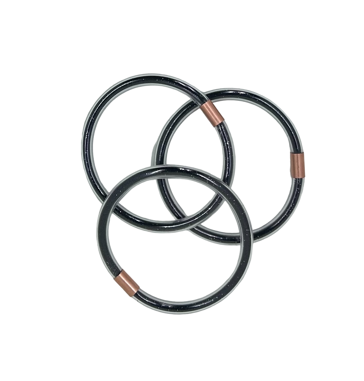 Shimmering Mini Inclusion Bangle Black