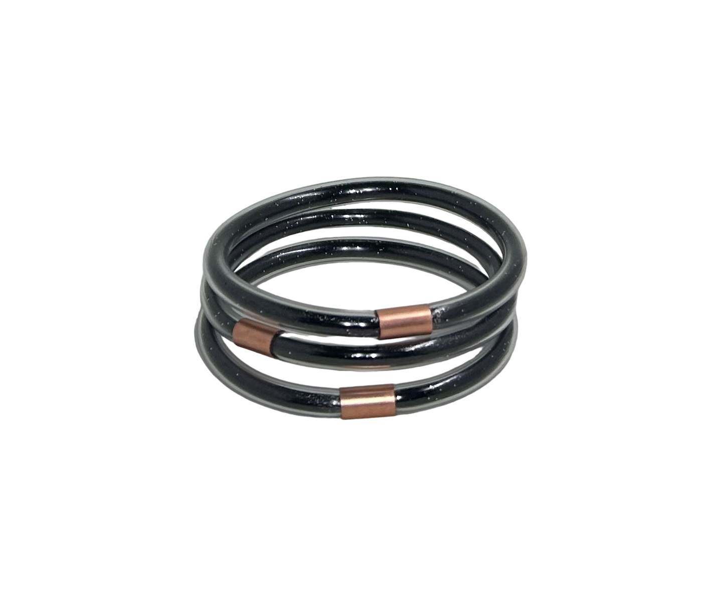 Shimmering Mini Inclusion Bangle Black