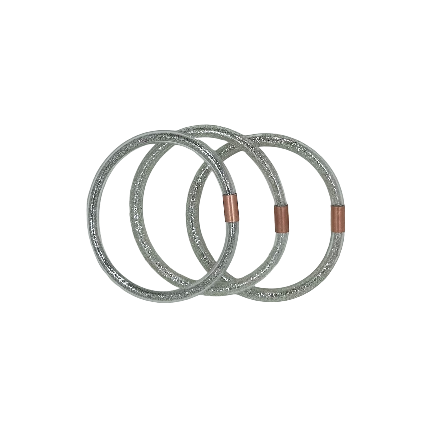 Shimmering Mini Inclusion Bangle Silver