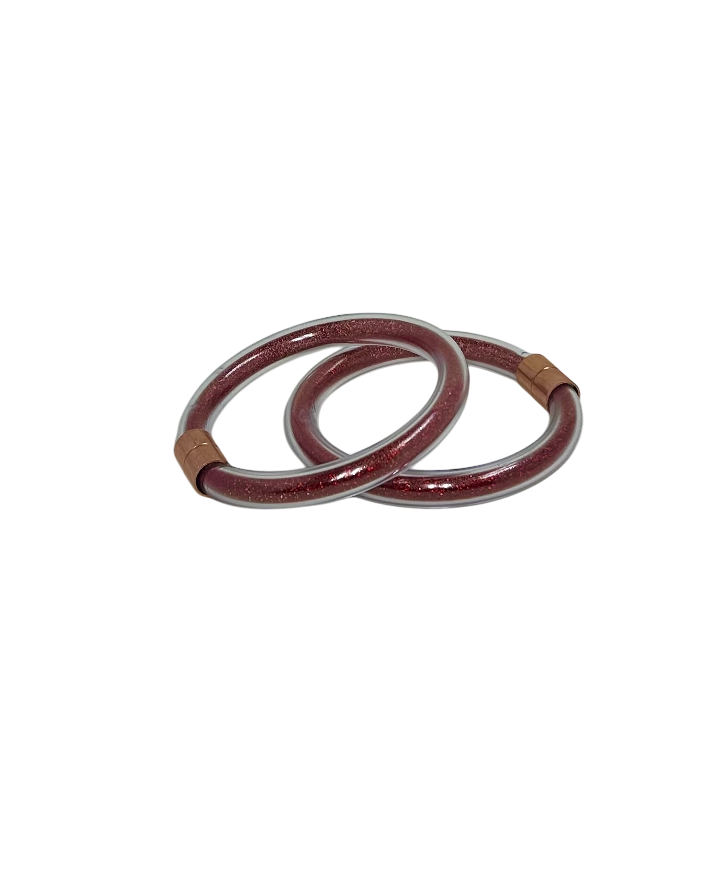 Shimmering Demi Inclusion Bangle Burgundy