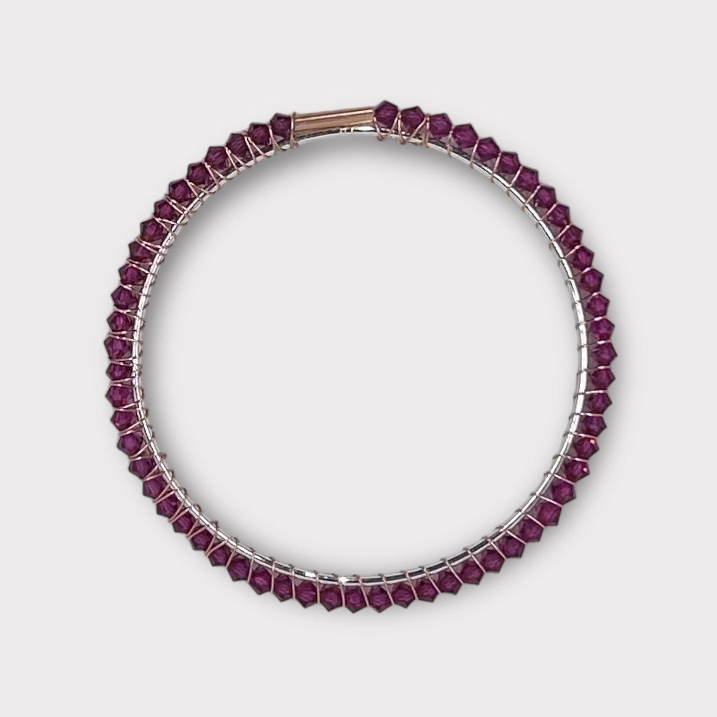 Rock Candy Bangle in Magenta