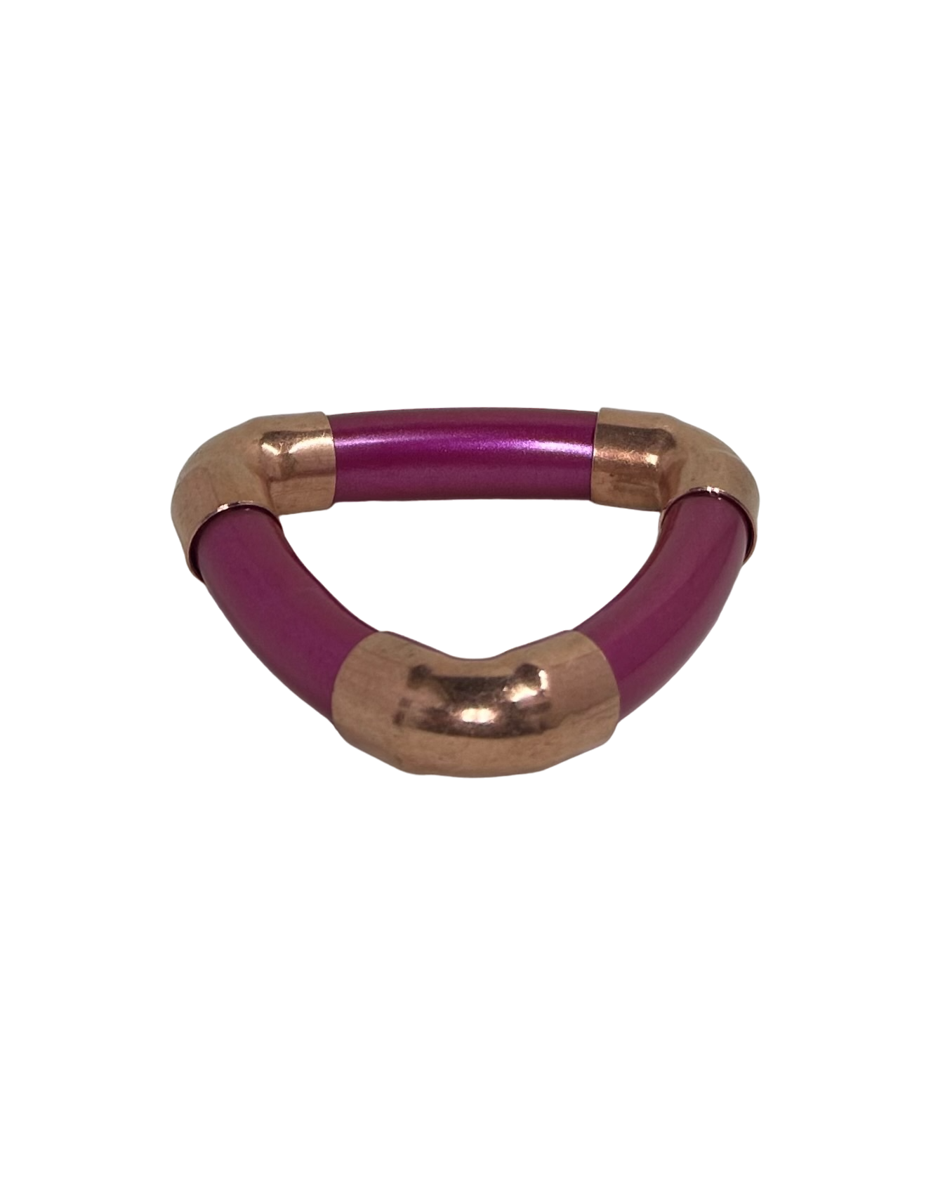 Inclusion Trinity Bangle in Magenta