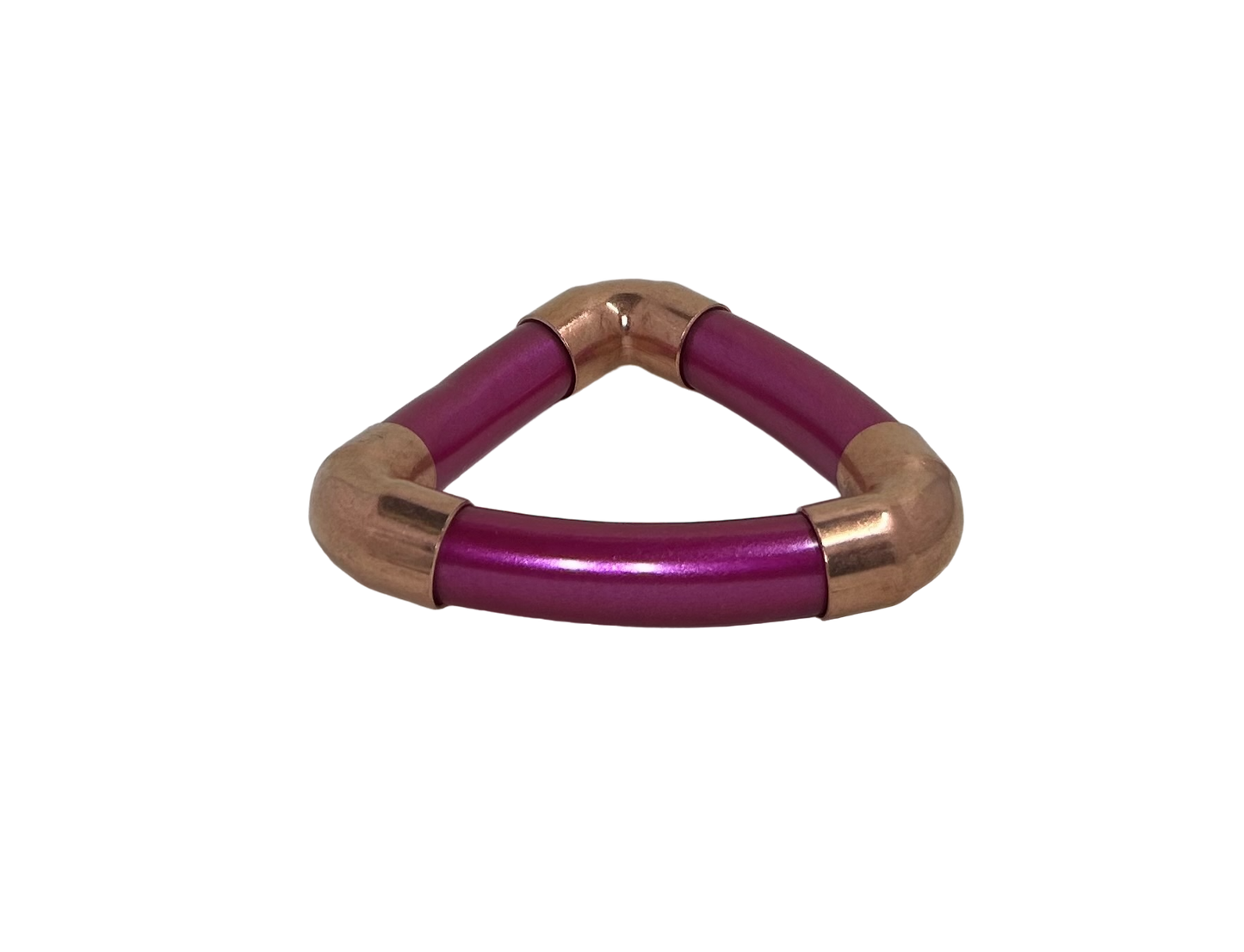 Inclusion Trinity Bangle in Magenta