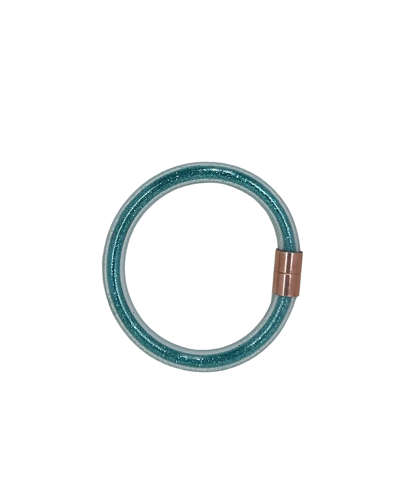 Shimmering Demi Inclusion Bangle Teal WHOLESALE ONLY