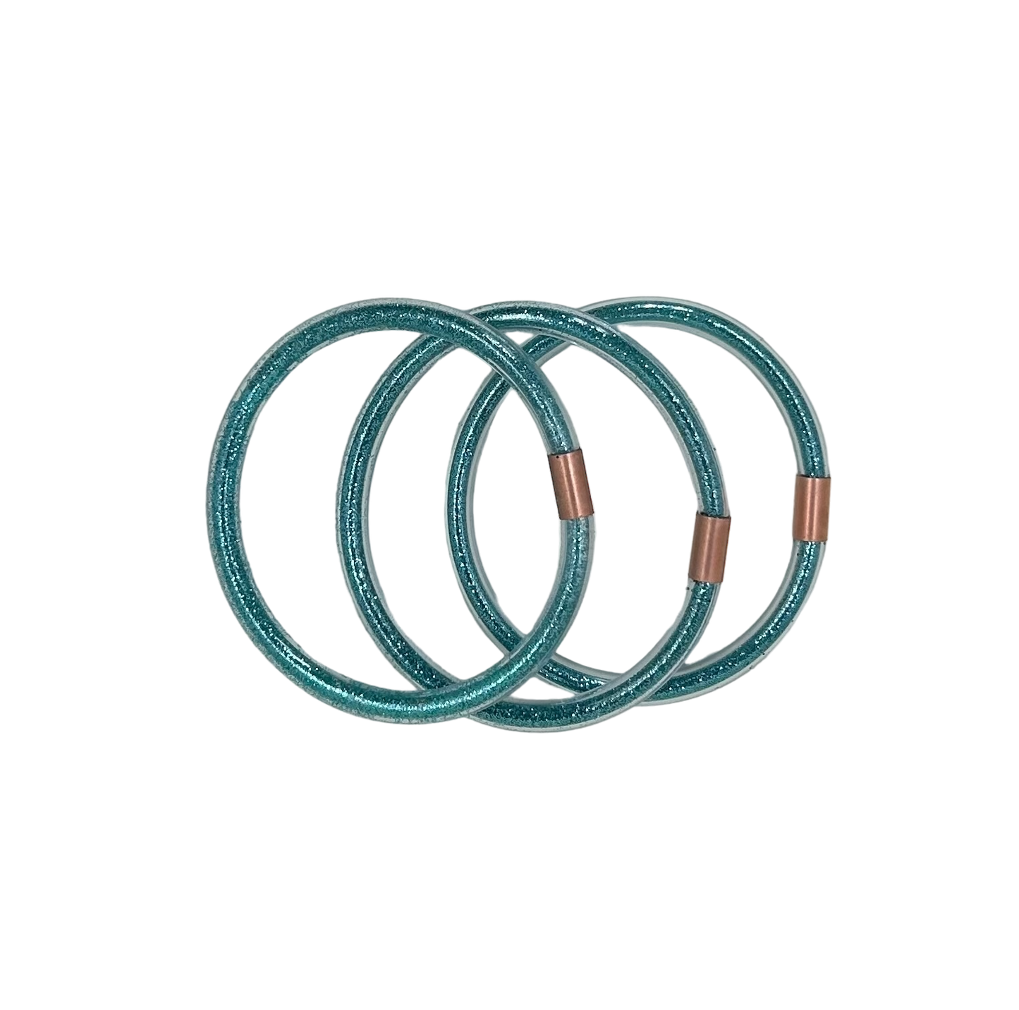 Shimmering Mini Inclusion Bangle Teal