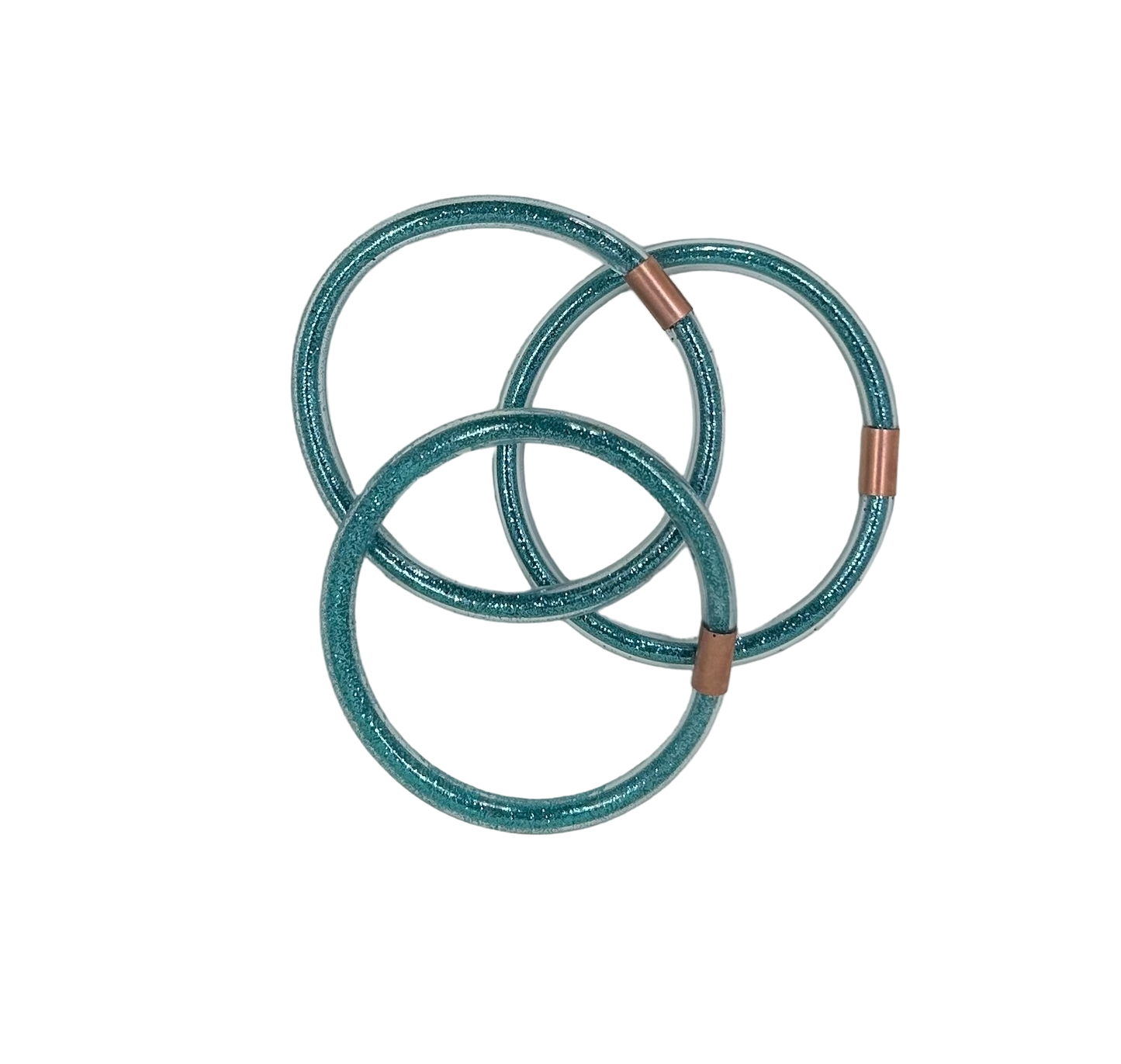 Shimmering Mini Inclusion Bangle Teal