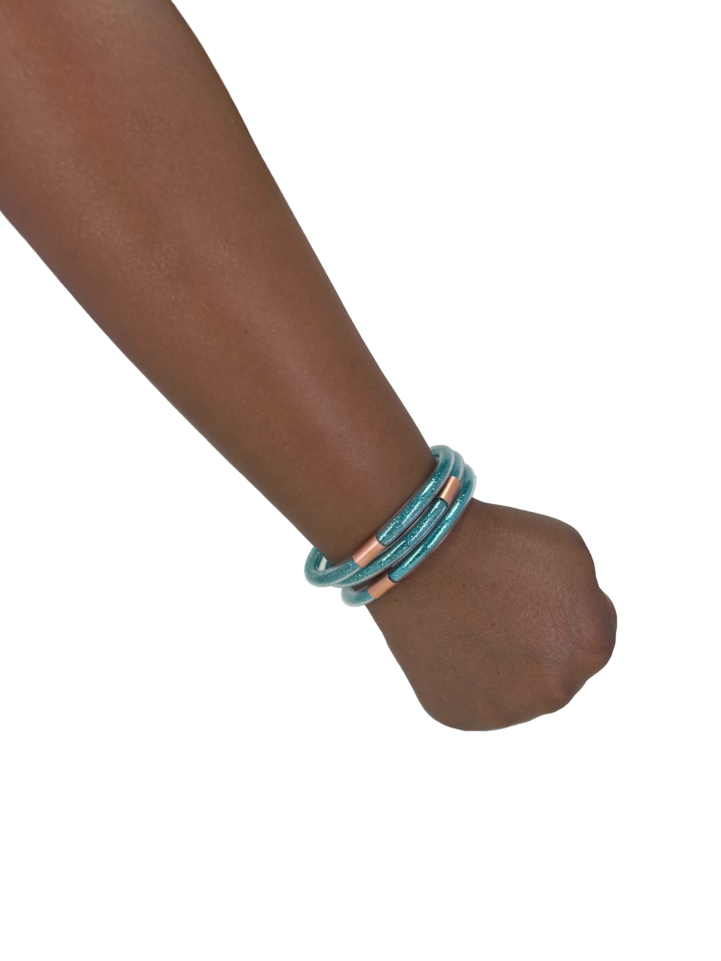 Shimmering Mini Inclusion Bangle Teal