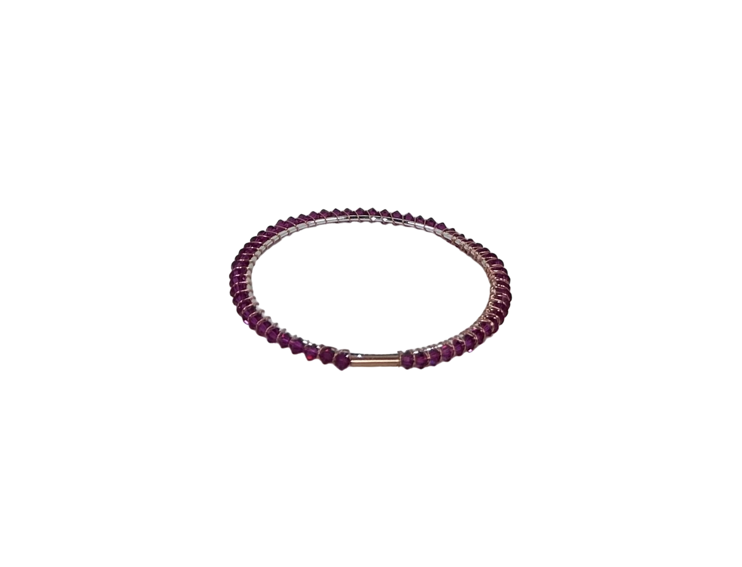 Inclusion Bangle Mini x Rock Candy Bangle in Magenta