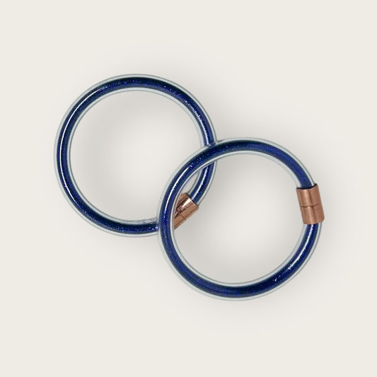 Shimmering Demi Inclusion Bangle Navy